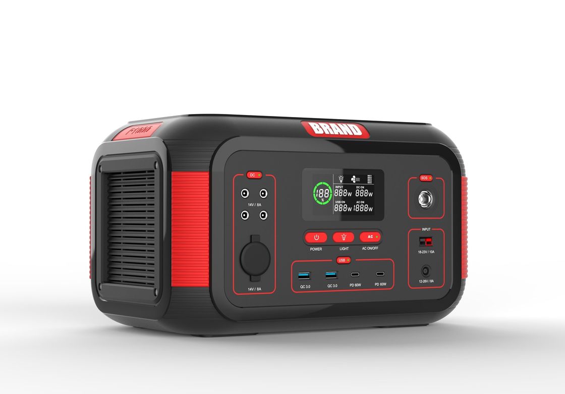 USB 1000W 22.2V 36.4ah Rechargeable Solar Portable Power Station Untuk Rumah Camping Luar Ruangan