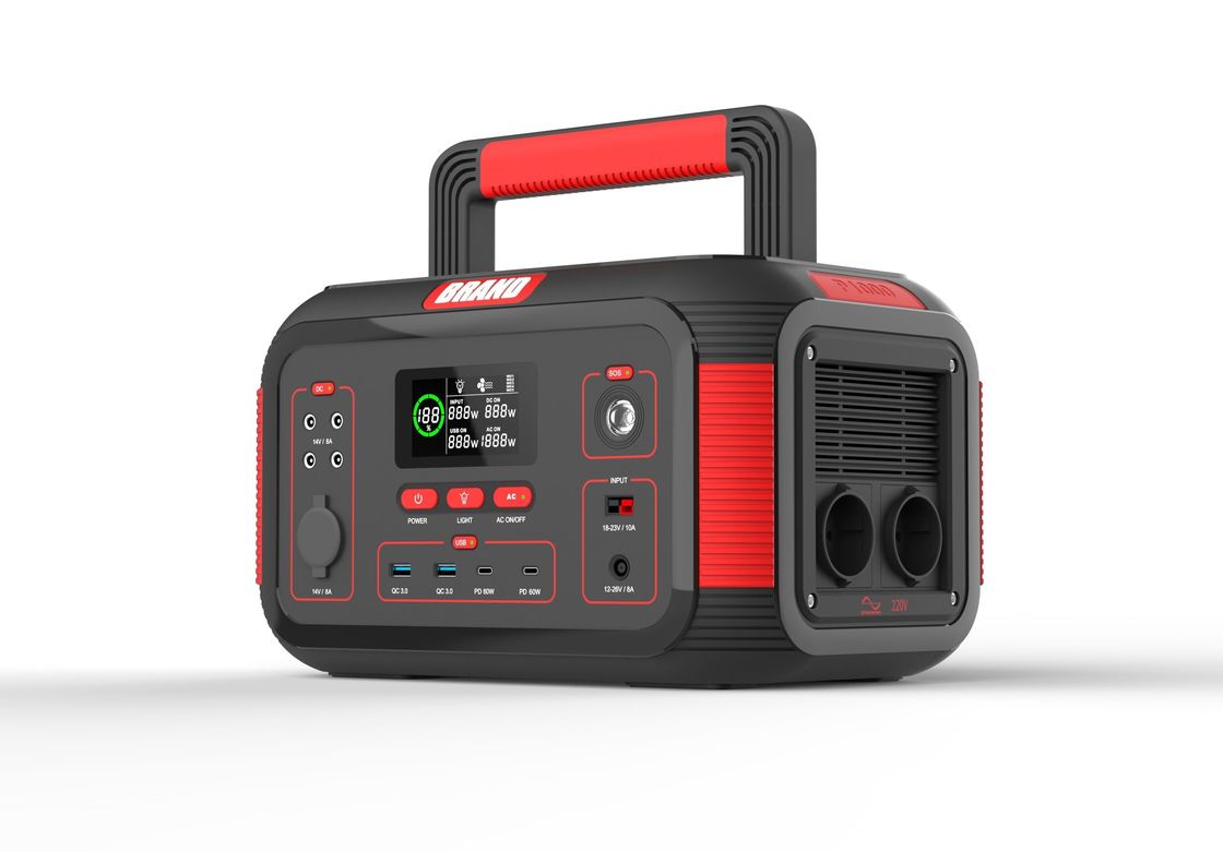 USB 1000W 22.2V 36.4ah Rechargeable Solar Portable Power Station Untuk Rumah Camping Luar Ruangan