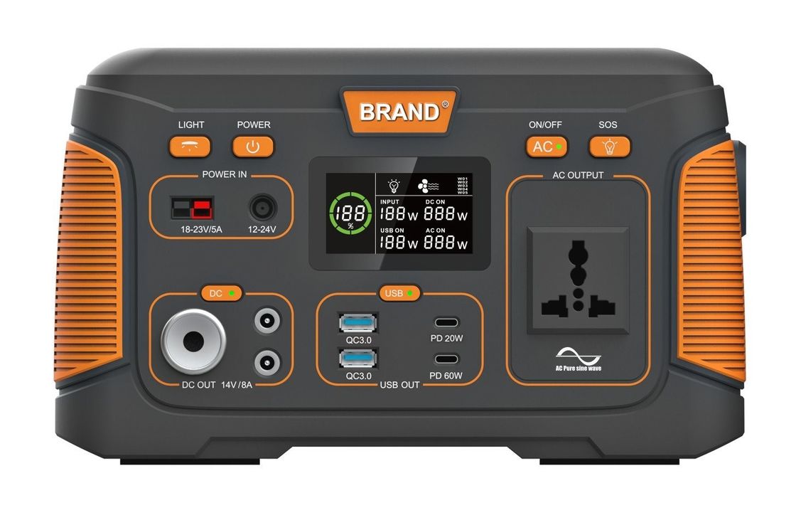 USB 500W 14.8V 30ah Stasiun Daya Surya Portable Terisi Ulang Untuk Rumah Camping Luar Ruangan
