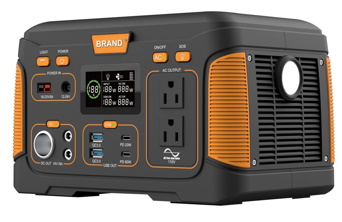 USB 500W 14.8V 30ah Stasiun Daya Surya Portable Terisi Ulang Untuk Rumah Camping Luar Ruangan