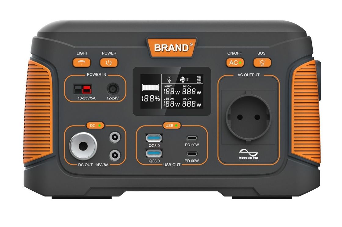 Camping luar ruangan 300W Solar Generator Portable Power Station 14.8V 20.8ah Multi-fungsi Power Station