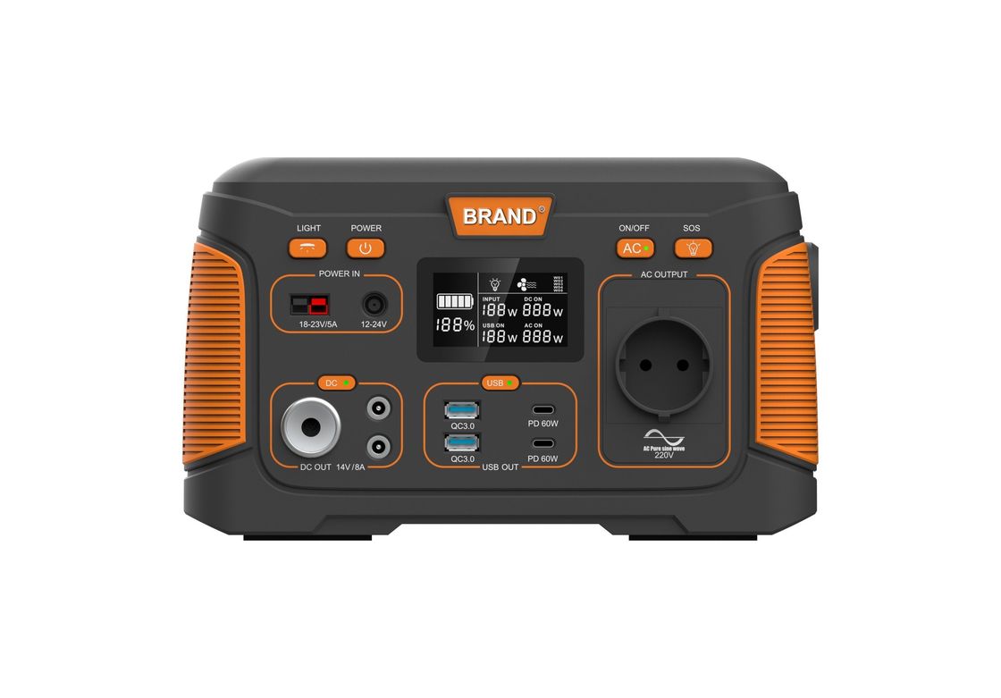 Camping luar ruangan 300W Solar Generator Portable Power Station 14.8V 20.8ah Multi-fungsi Power Station