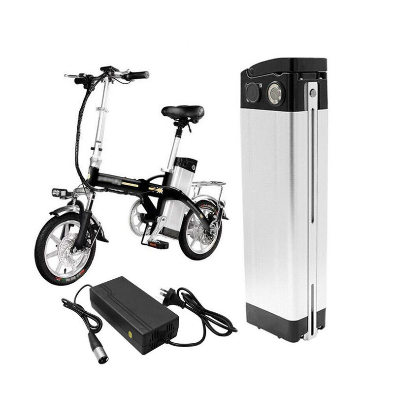 24V 48V Aluminium Case Silver Fish Seat Tube Ebike Baterai isi ulang Baterai pengganti Baterai E-Bike Baterai