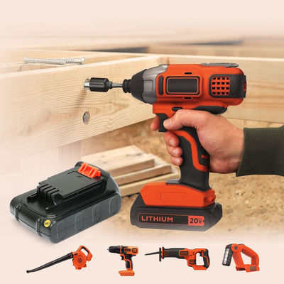 Baterai alat listrik tanpa kabel Li Ion Black & Decker 20V 2500mAh