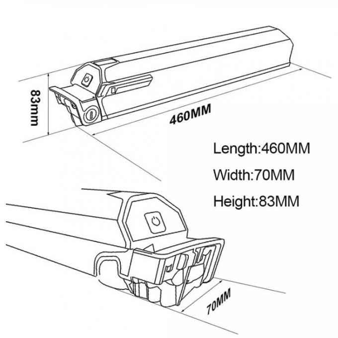 DIY 48V52V17.5ah12ah Battery for Electric Bike Lithium Batteries Pack Max Reention Dorado Downtube