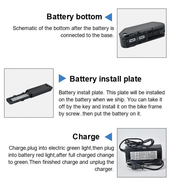 36V 48V 52volt E Bike Batteries 13ah 15ah 17.5ah Hailong Ion Battery Akku Case Box Electric Bicycle