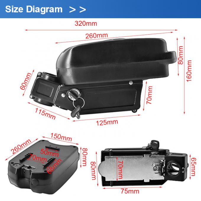 Little Frog E sepeda Baterai pengganti 24V 10.4Ah 11.6Ah 18650 Lithium Ion Cell 1