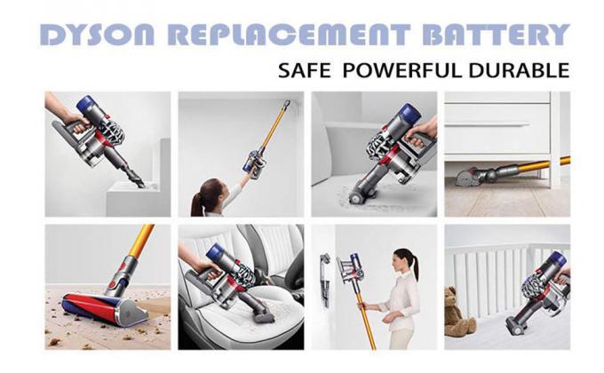 Li Ion Dyson V6 Baterai Ganti 21.6V 3000mAh 967810-02 965874-02 4